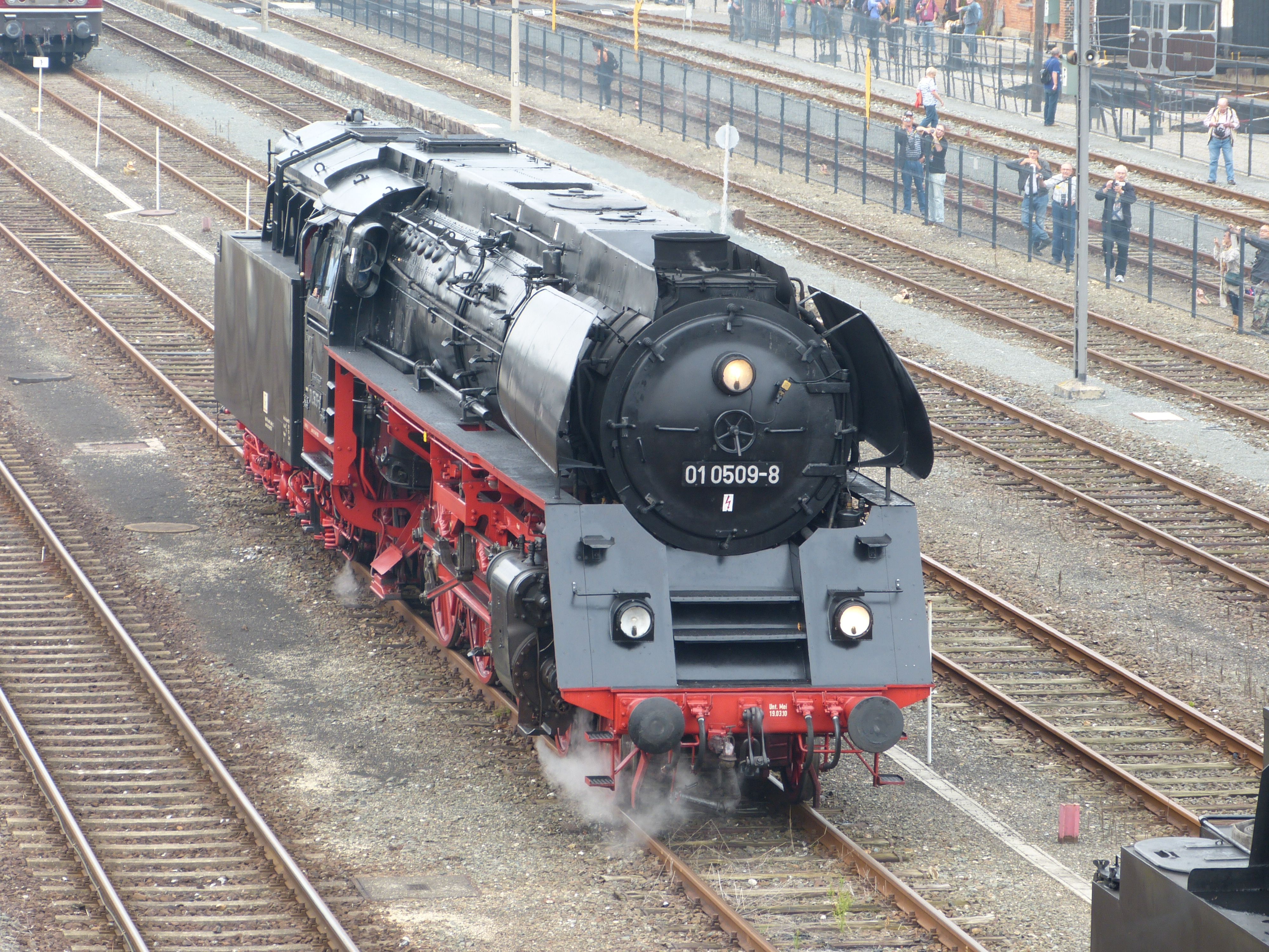 Dampflok 01 509 in Neuenmarkt-Wirsberg, 2014