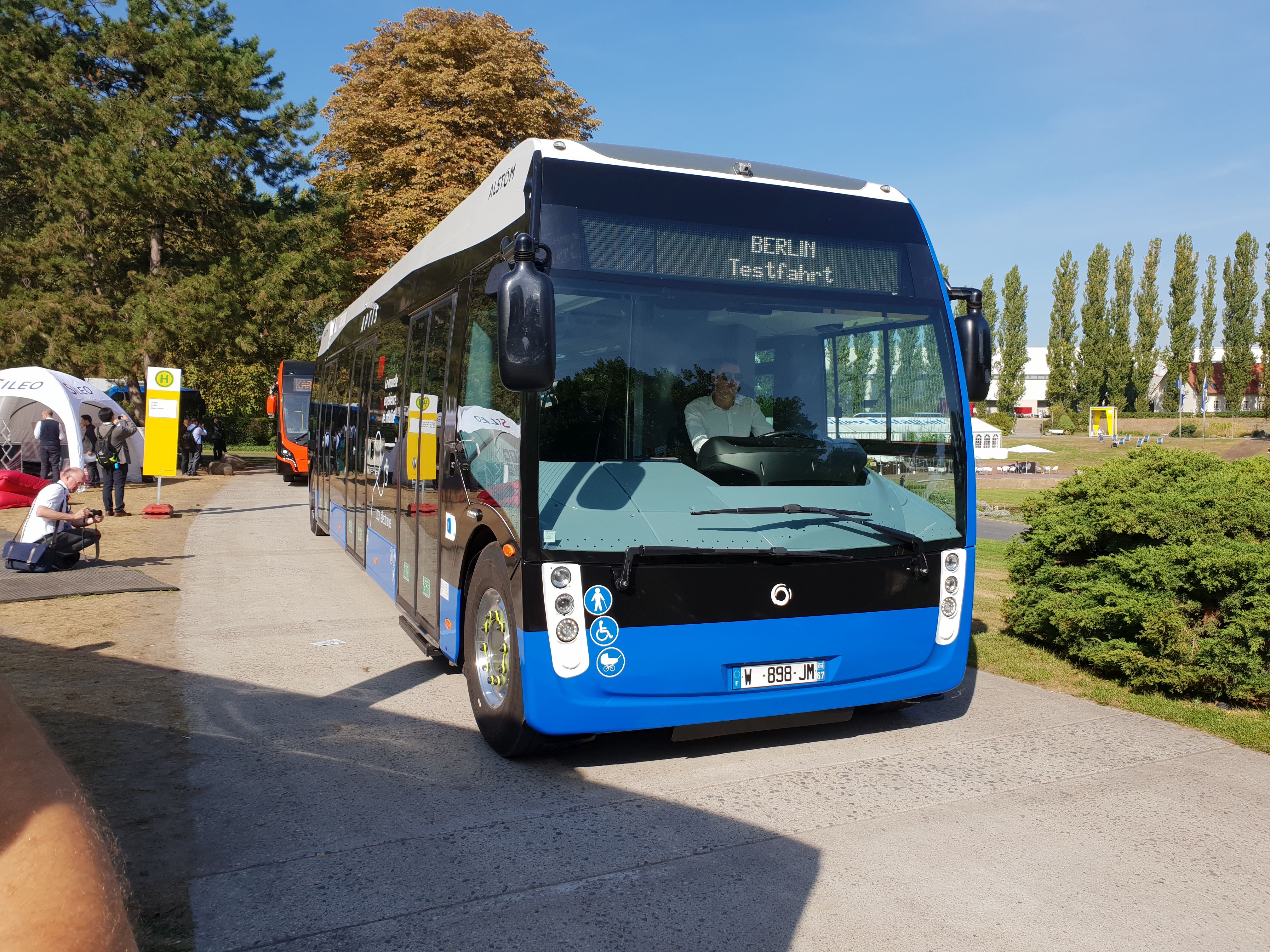 Foto: Elektrobus von Columbus auf der Berliner Innotrans 2018