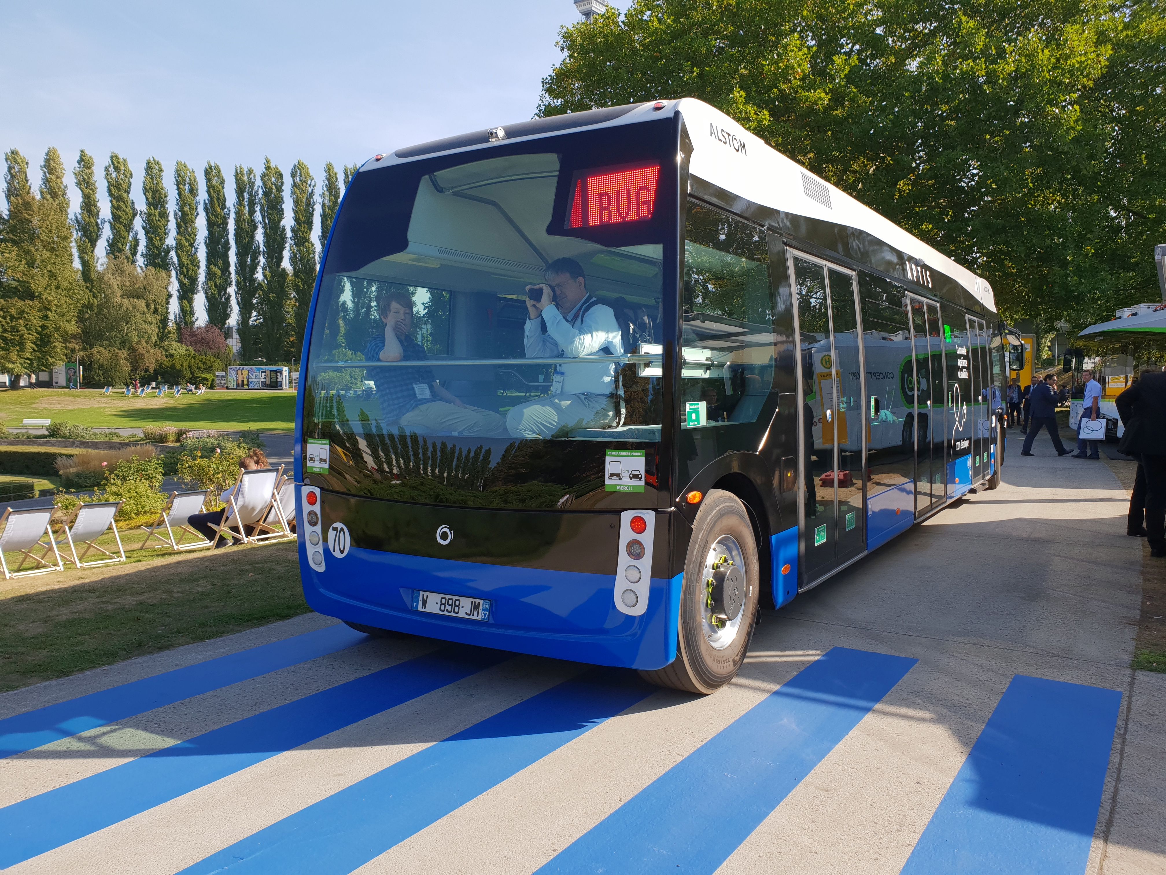 Foto: Elektrobus von Columbus auf der Berliner Innotrans 2018