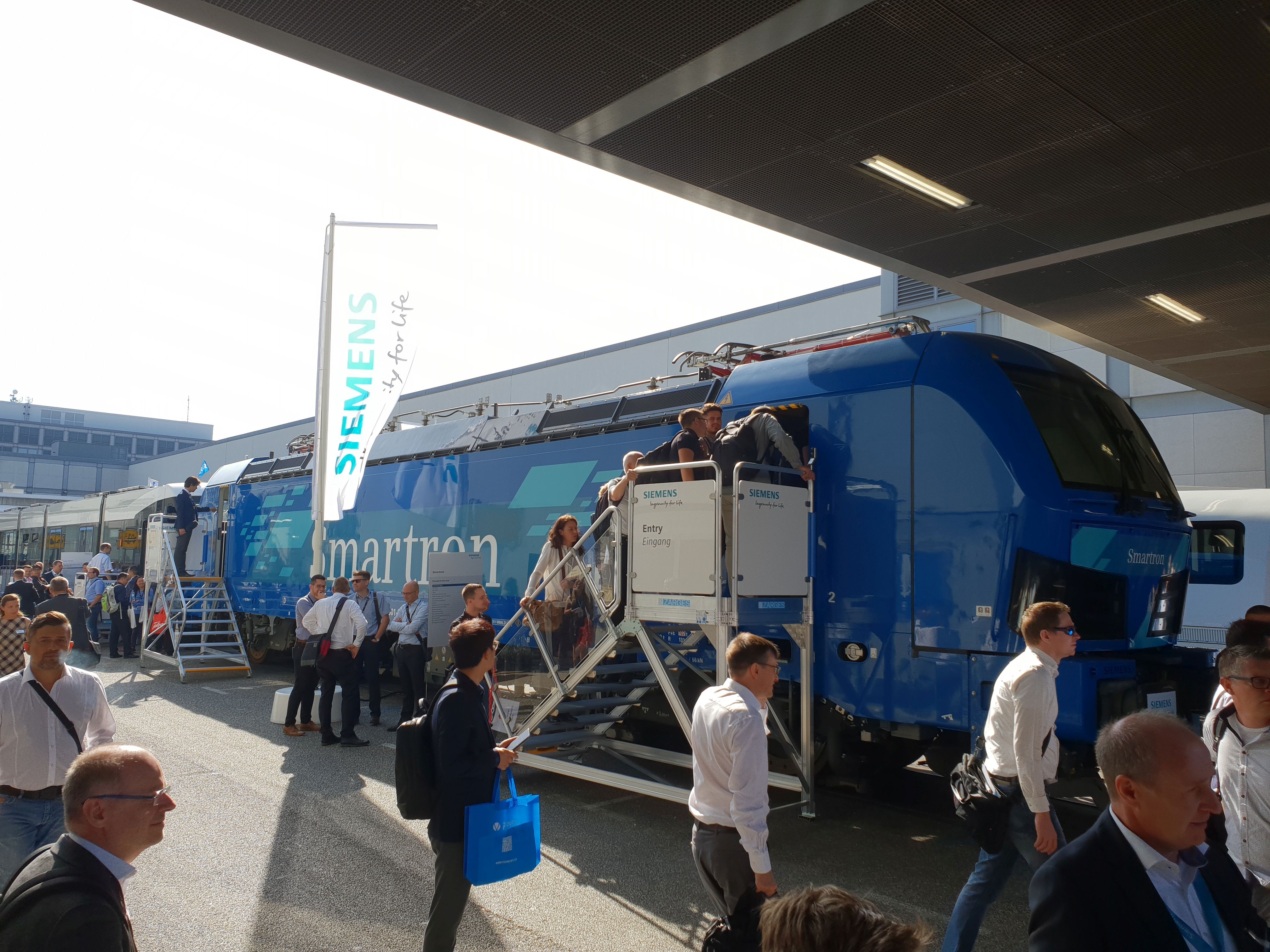 Foto: Smartron von Siemens auf der Berliner Innotrans 2018