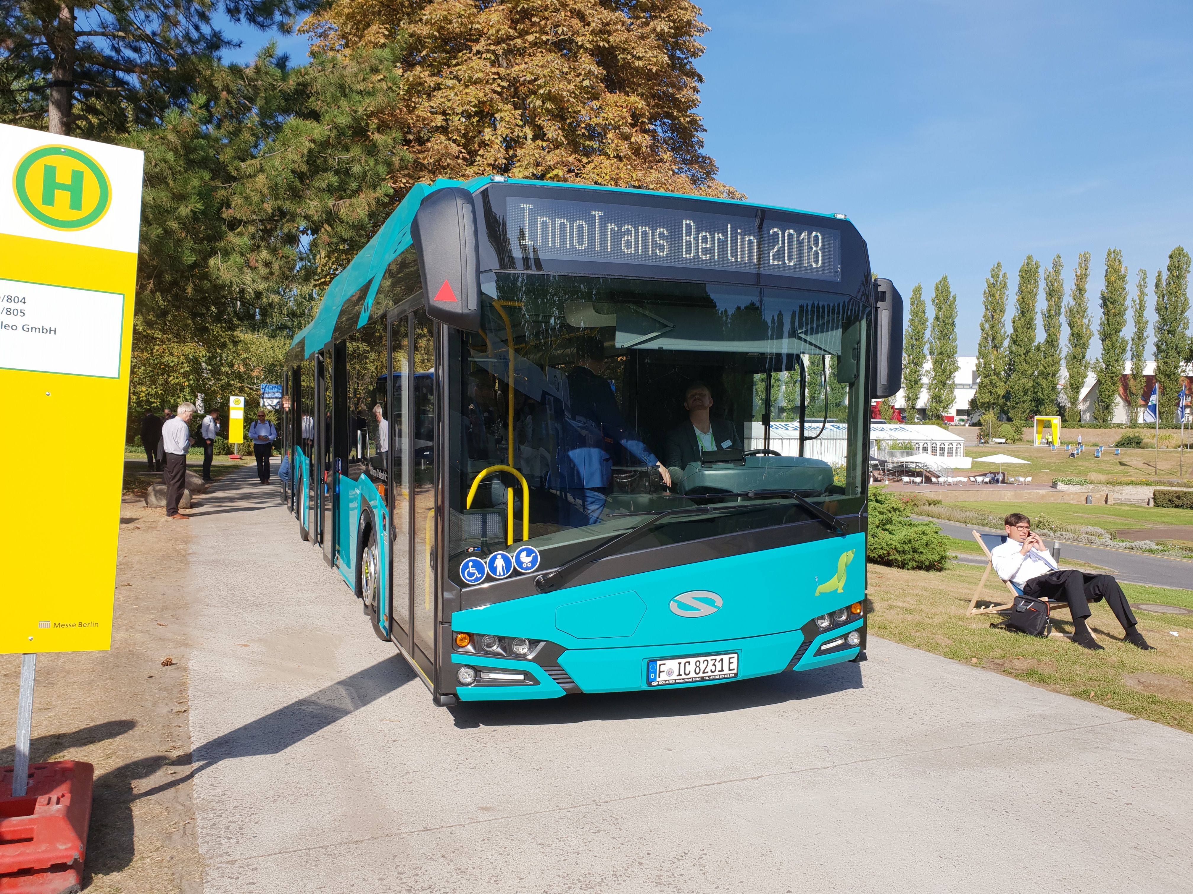 Foto: Elektrobus von Solaris auf der Berliner Innotrans 2018