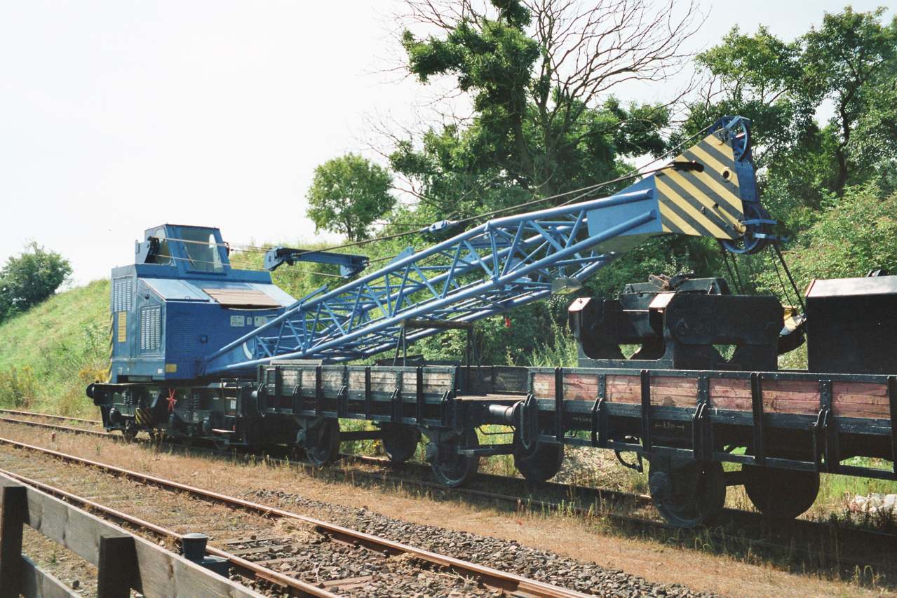 Eisenbahnkran in Gramzow, 199x