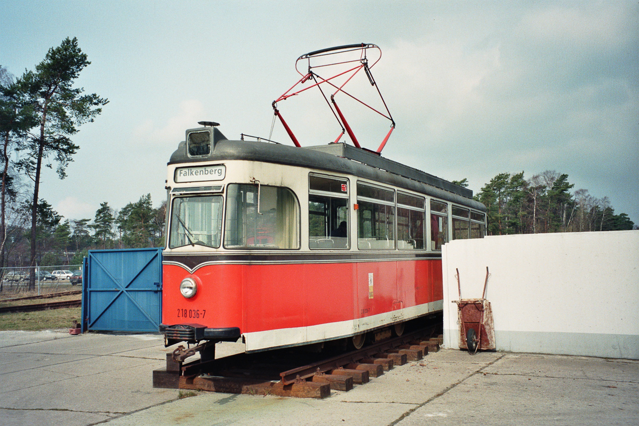 Berliner Straßenbahn 218 036, Typ TDE in Prora, 199x